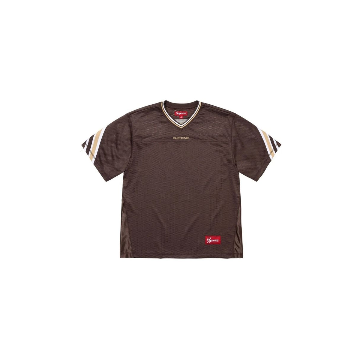 Supreme Jacquard Rib Football Jersey Brown – GLAMSTORE