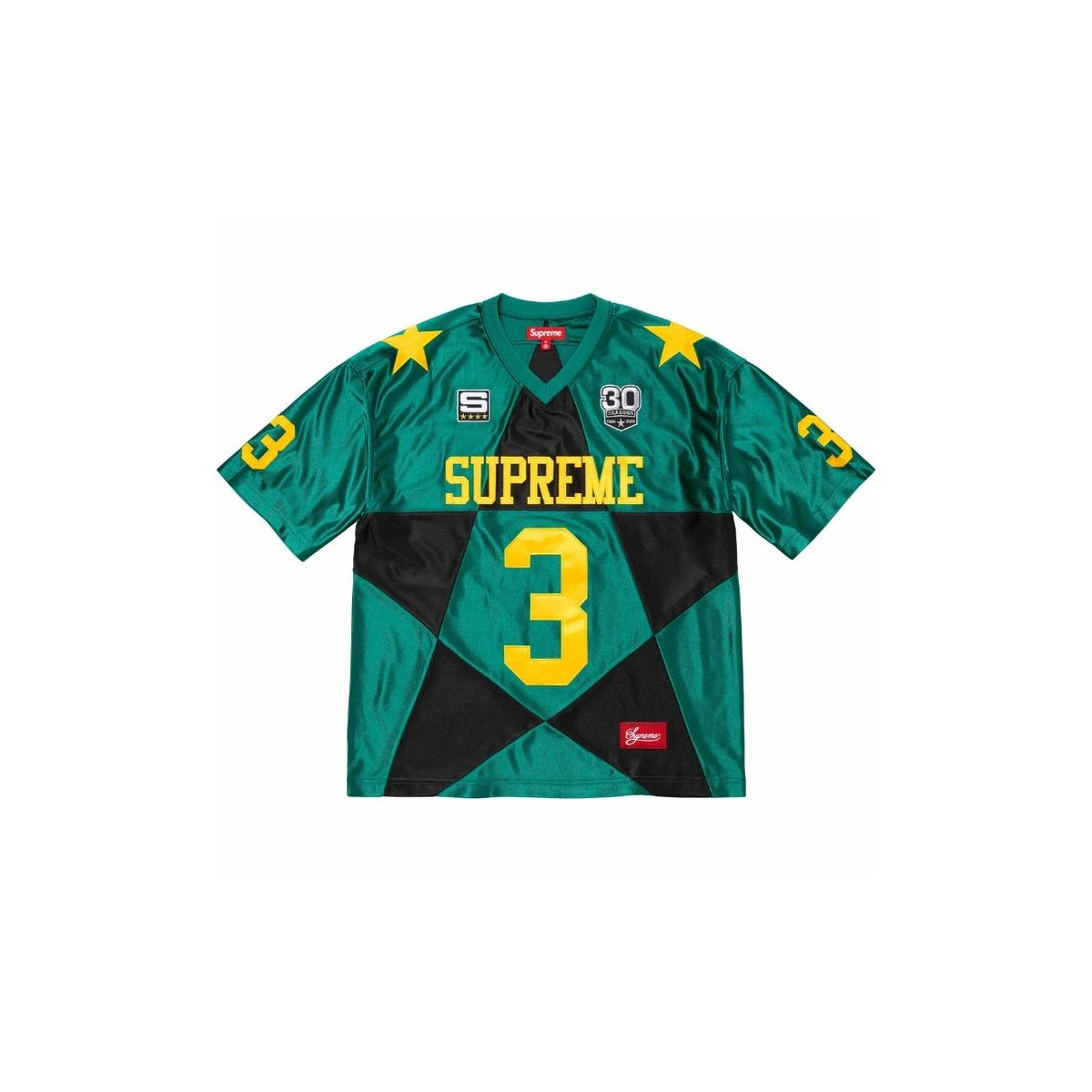 Supreme Star Football Jersey Green – GLAMSTORE