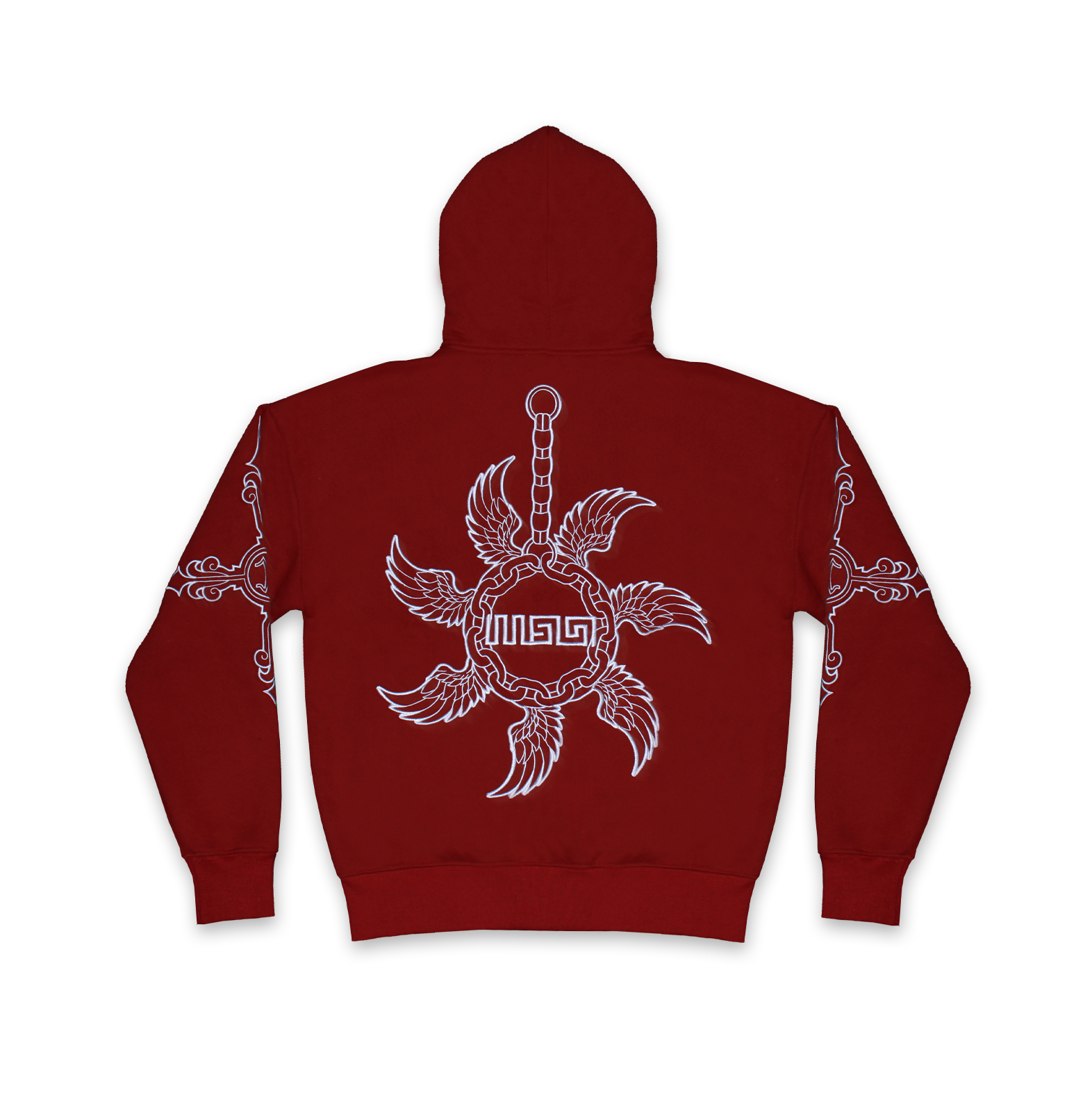 Wanna Unchain Hoodie Red - Mon Elysee