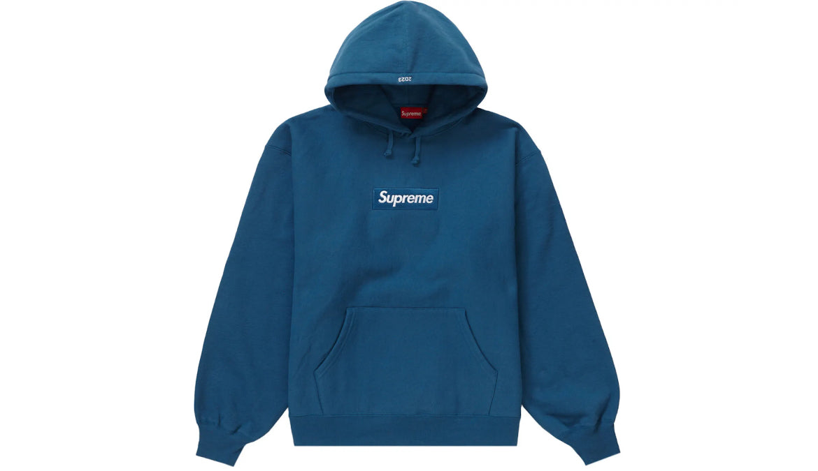 Supreme Box Logo Hoodie Blue