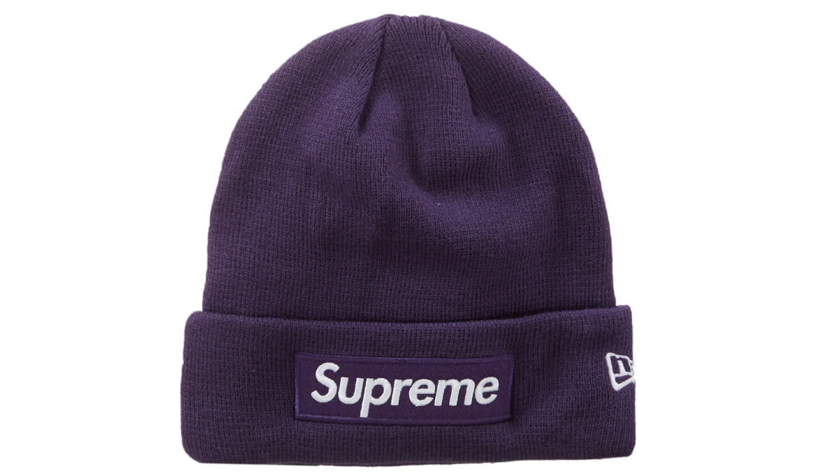 Supreme Box Logo Beanie Purple