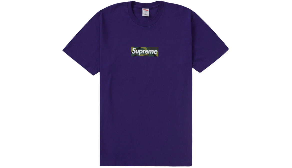 Supreme Box Logo Tee Purple Camo