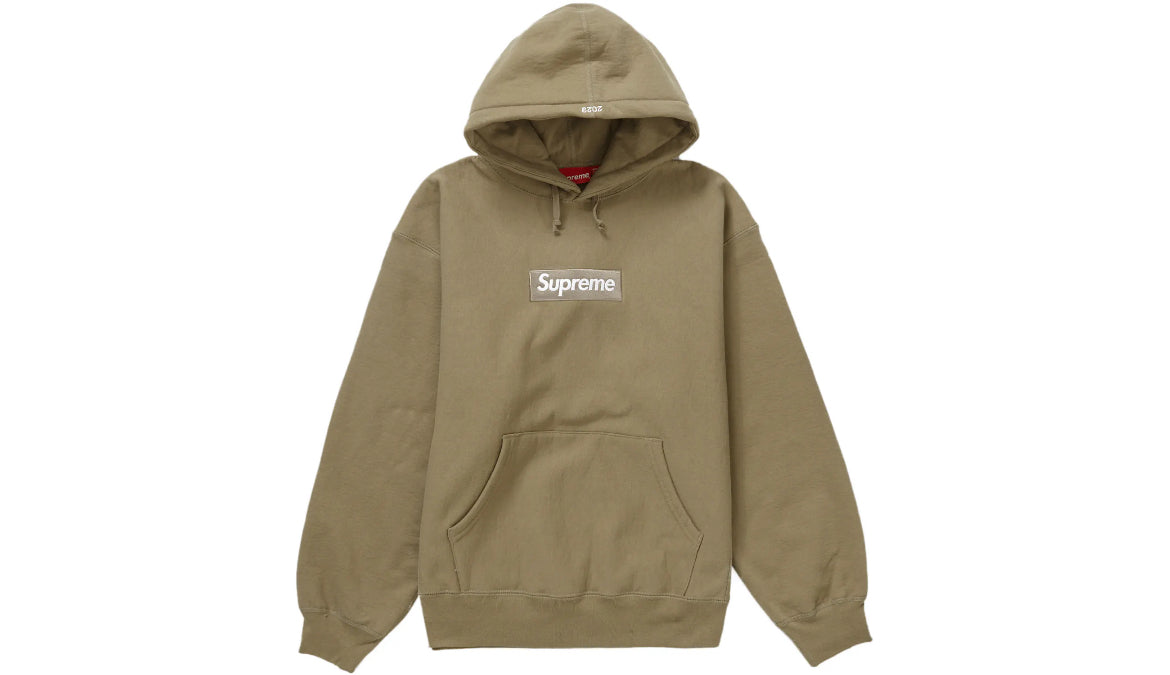 Supreme Box Logo Hoodie Dark Sand