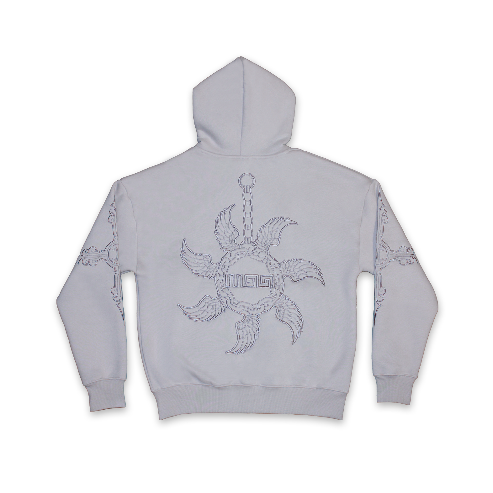 Wanna Unchain Hoodie Ice Grey - Mon Elysee