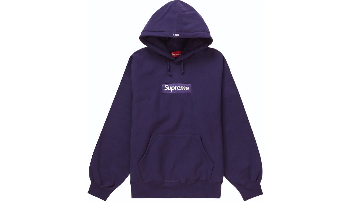 Supreme Box Logo Hoodie Purple