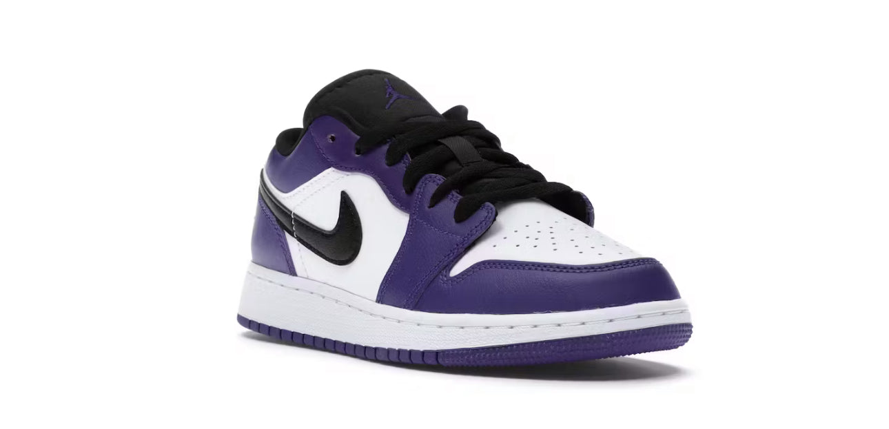 Jordan 1 Low Court Purple White