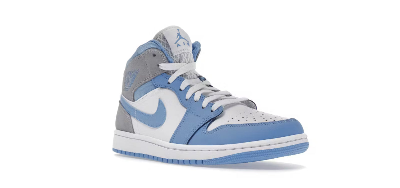 Jordan 1 Mid University Blue Grey