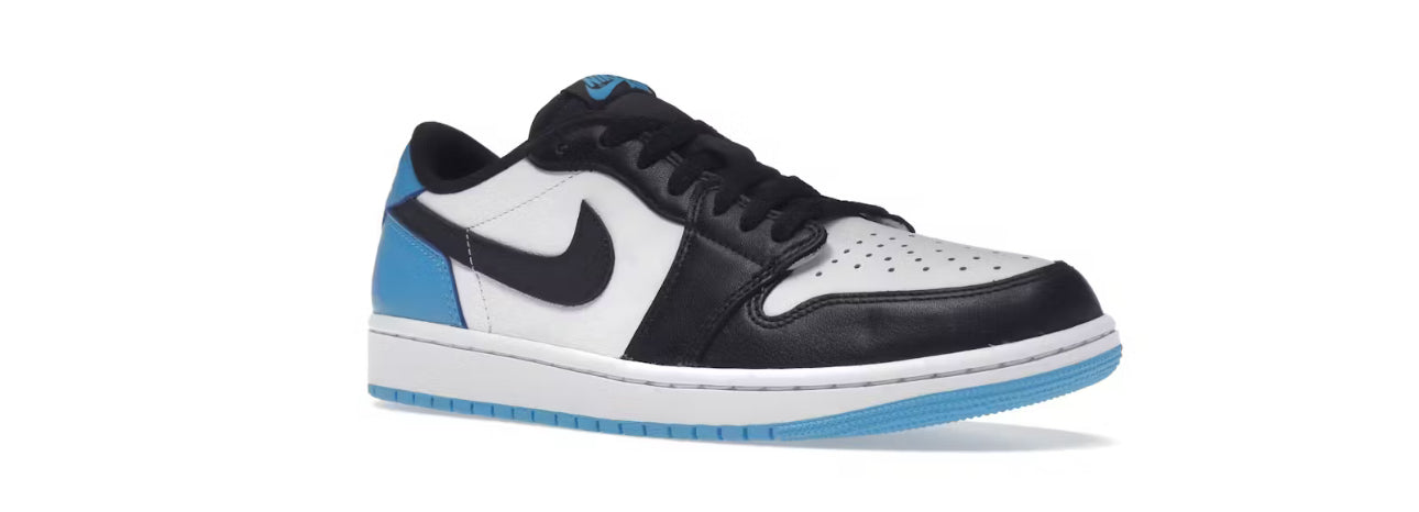 Jordan 1 retro low OG black dark powder blue