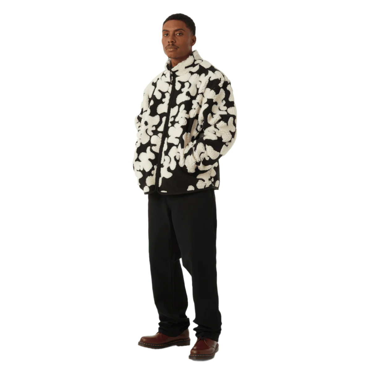 Huf Abstract High Pile Fleece Jacket