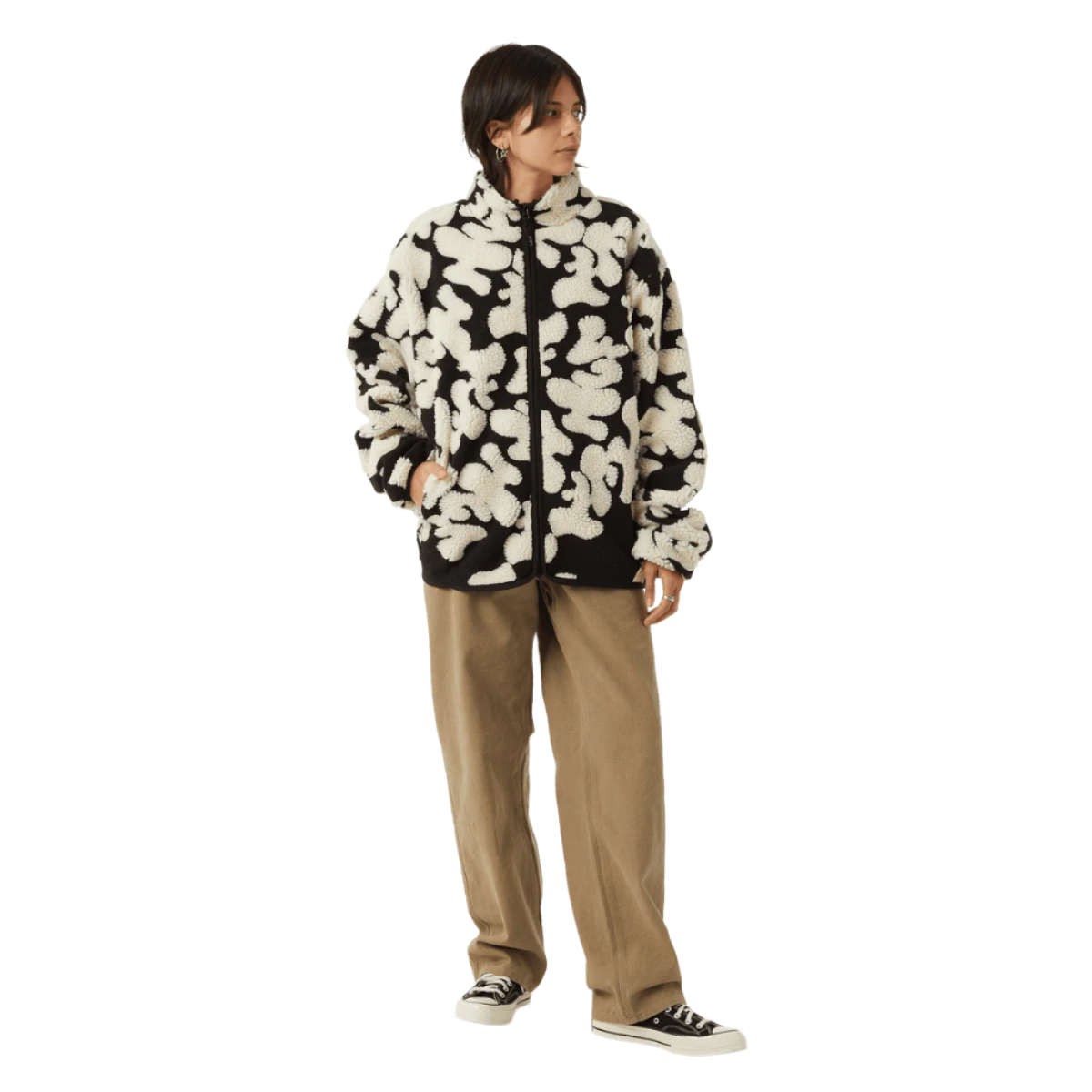 Huf Abstract High Pile Fleece Jacket