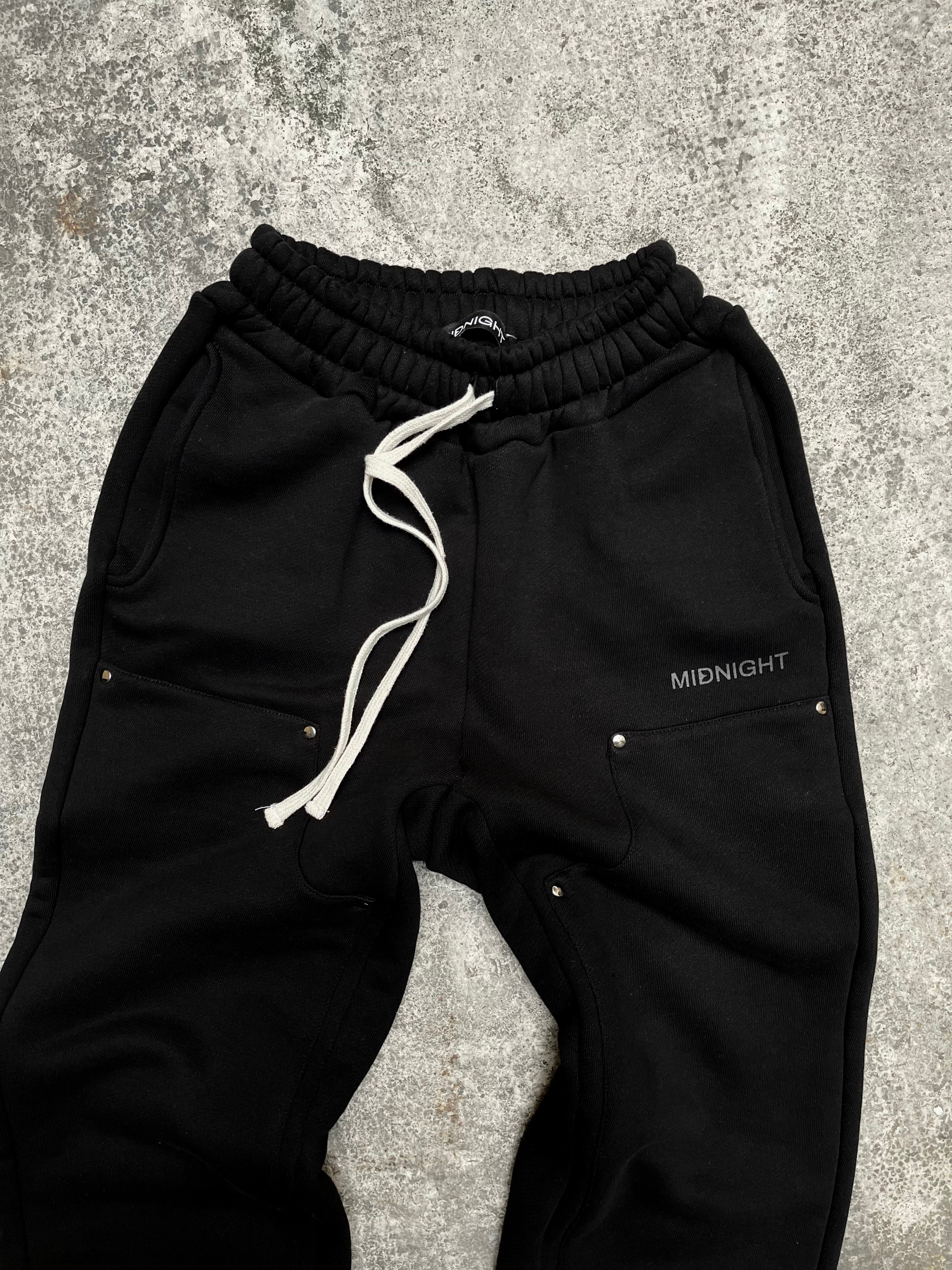 Carpenter Sweatpants Black Midnight Clothing