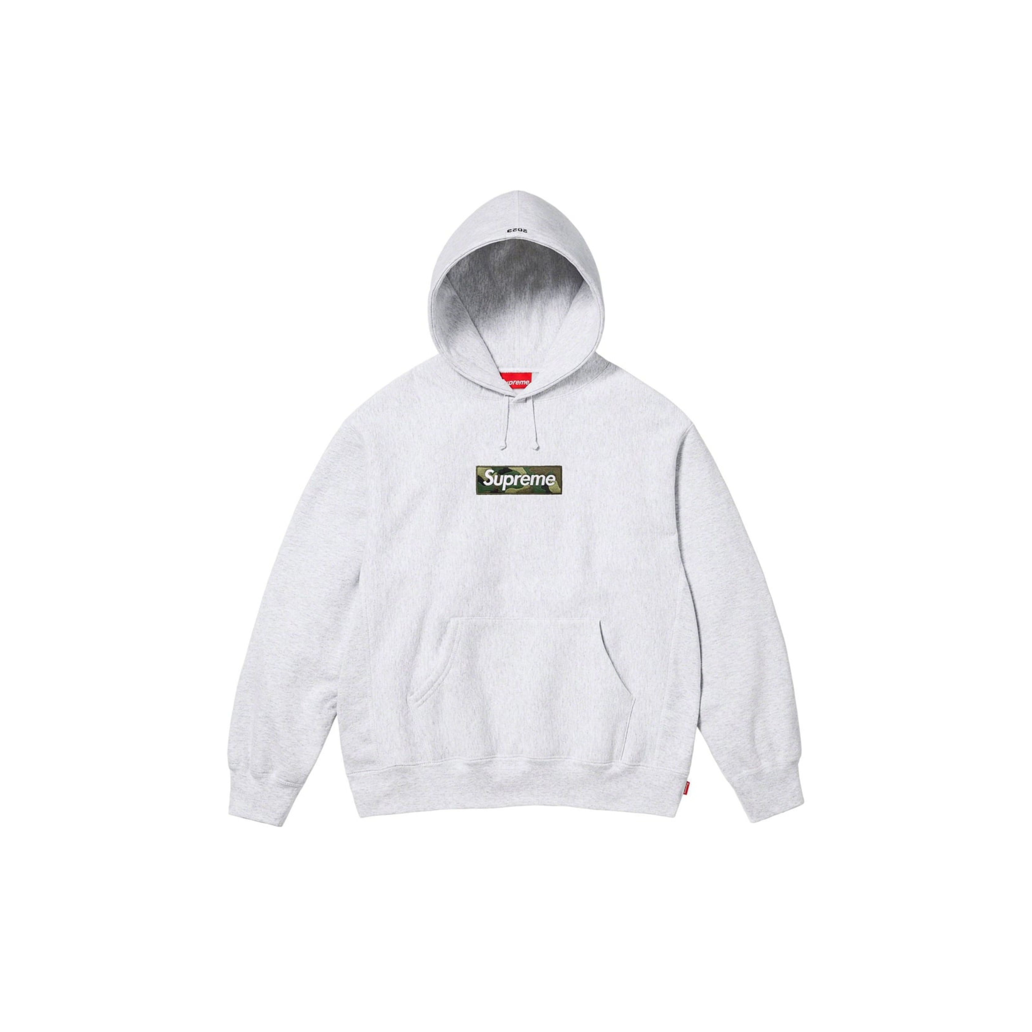 Supreme Box Logo Hoodie Grey FW23