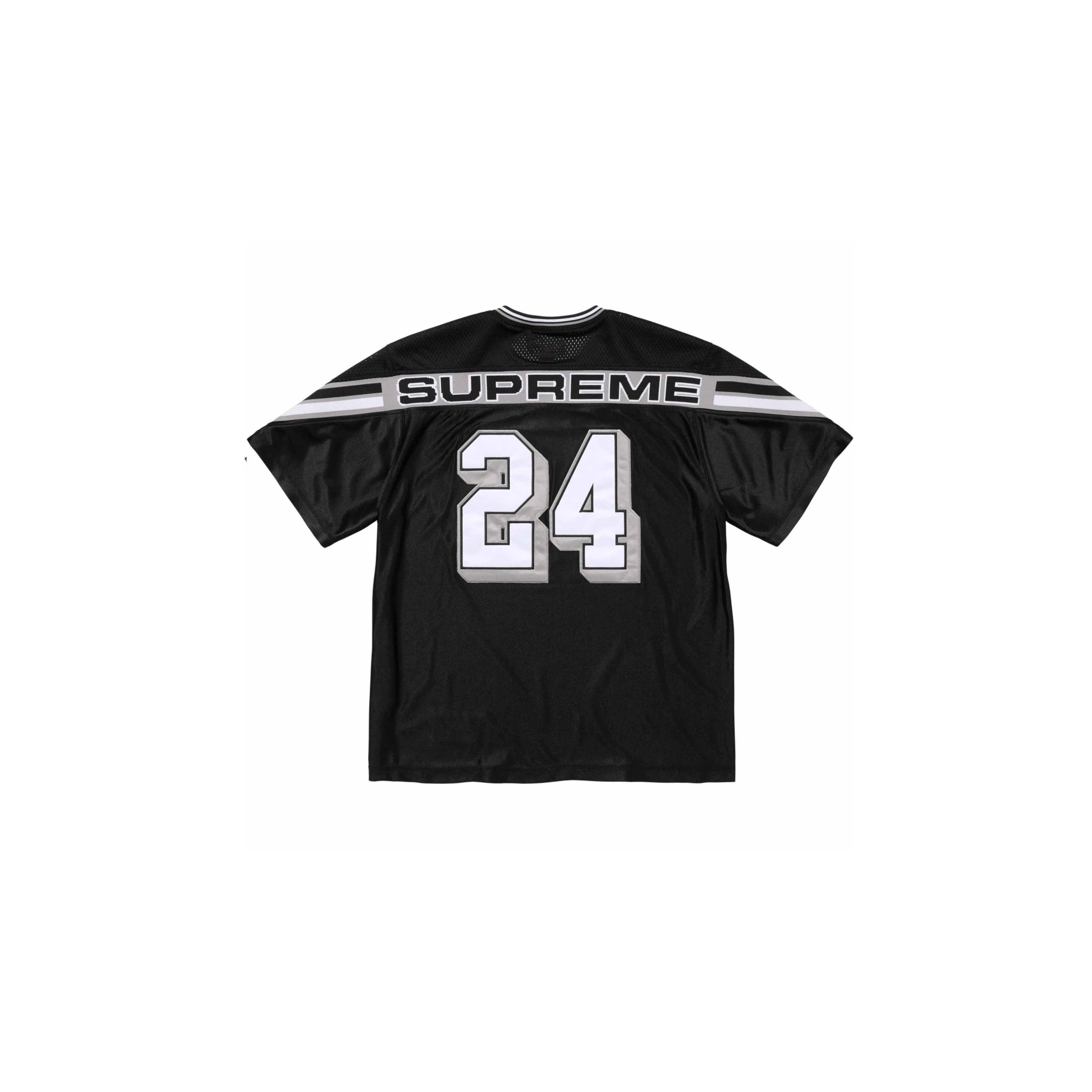 Supreme Jacquard Rib Football Jersey Black