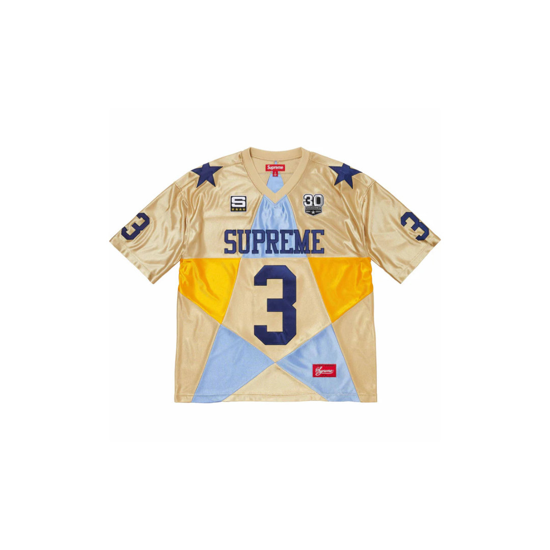 Supreme Star Football Jersey Gold