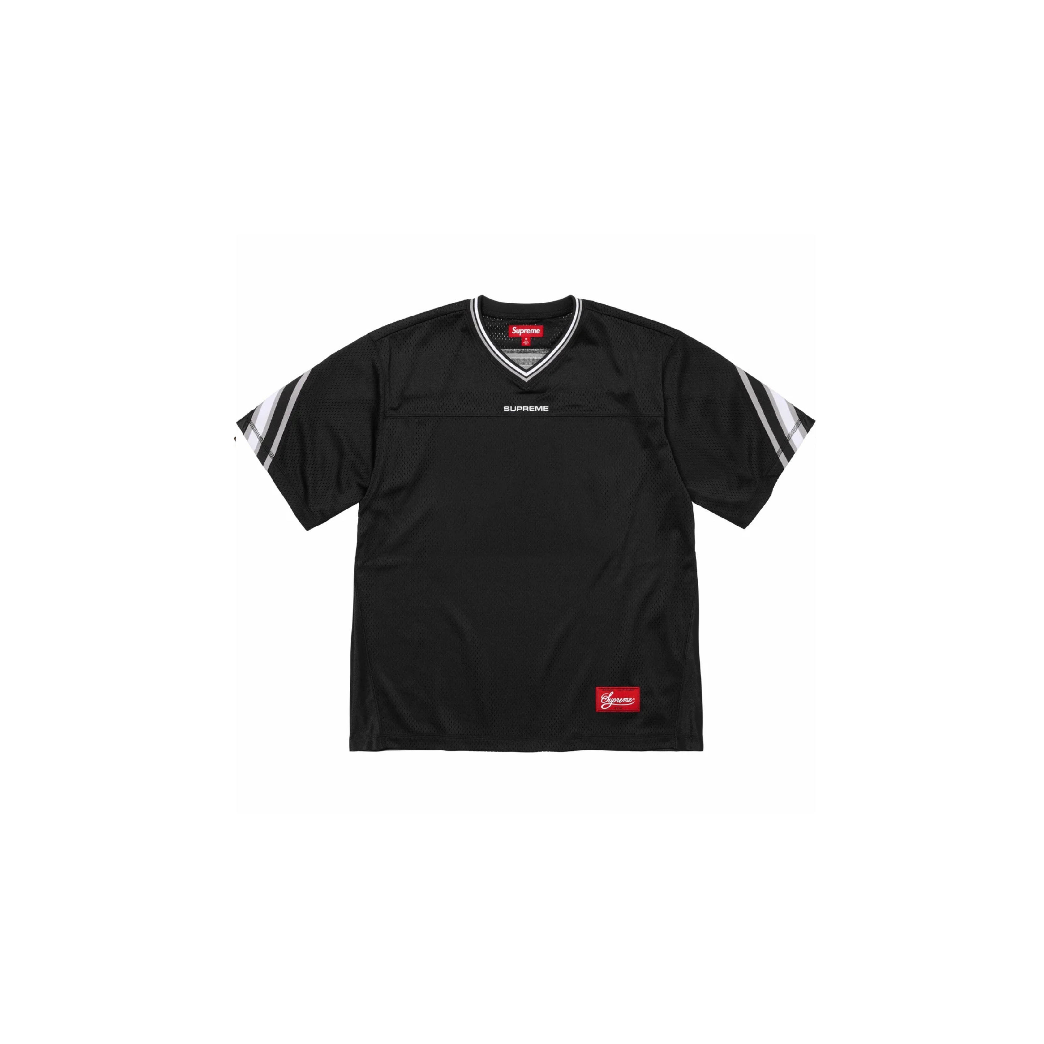 Supreme Jacquard Rib Football Jersey Black