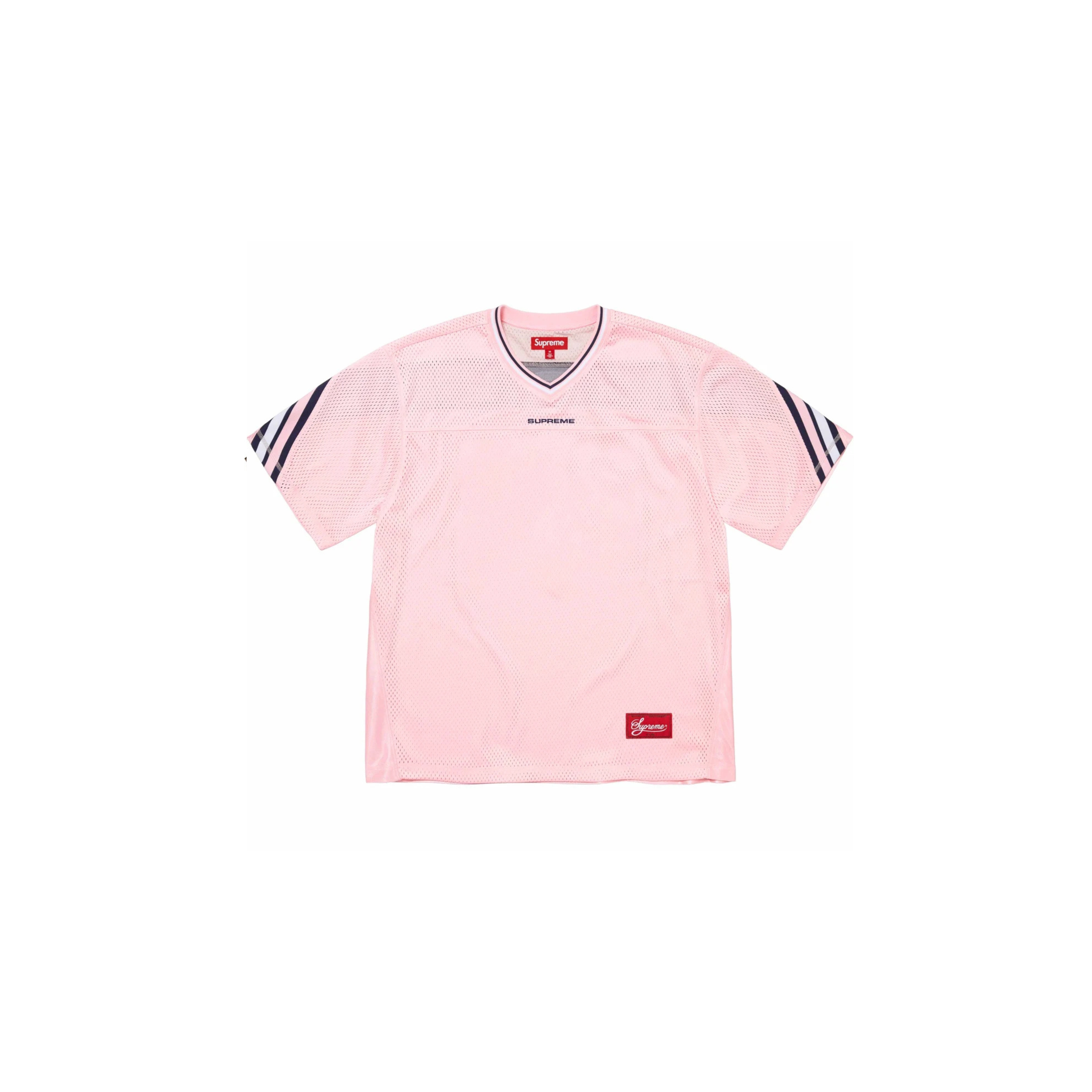 Supreme Jacquard Rib Football Jersey Pink