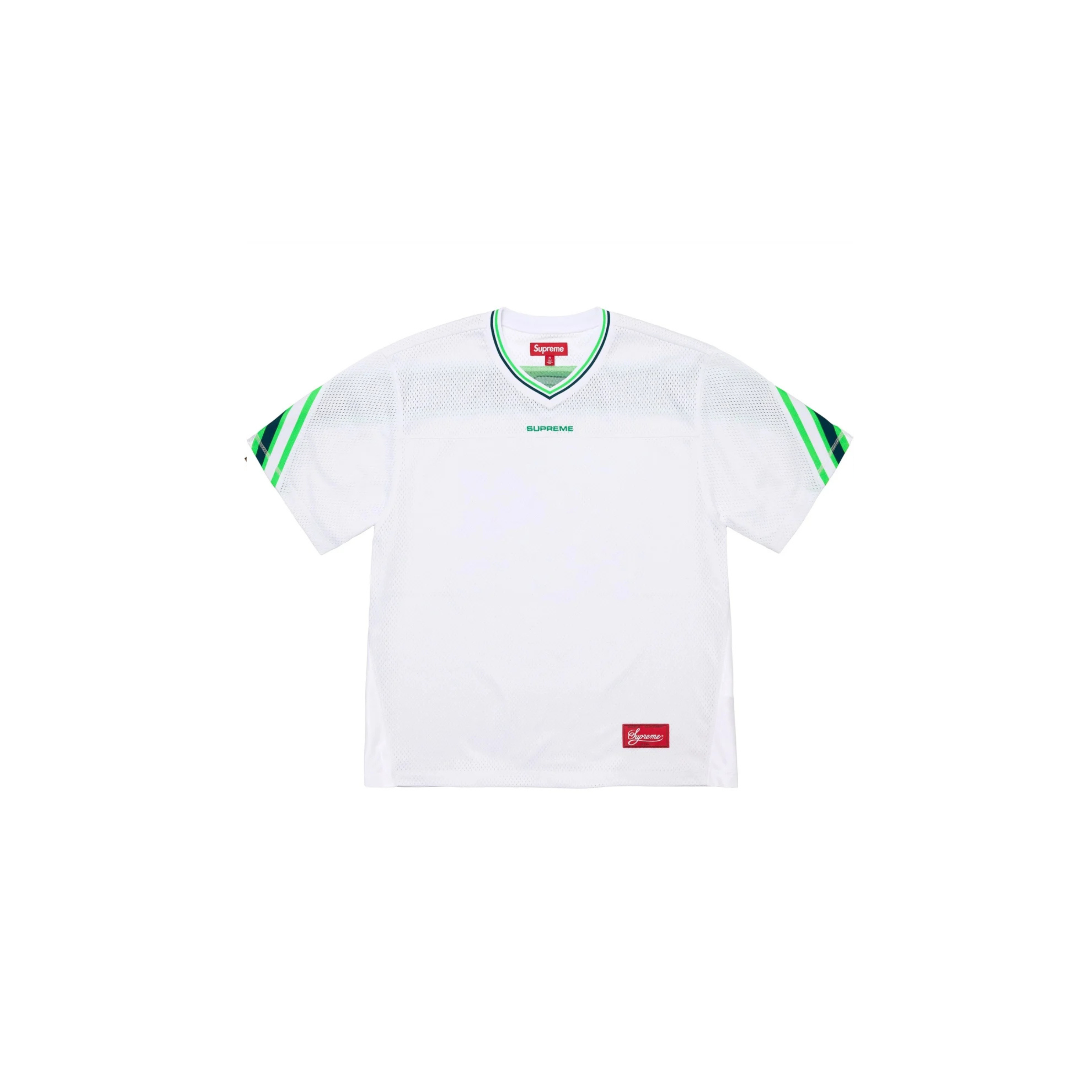 Supreme Jacquard Rib Football Jersey White