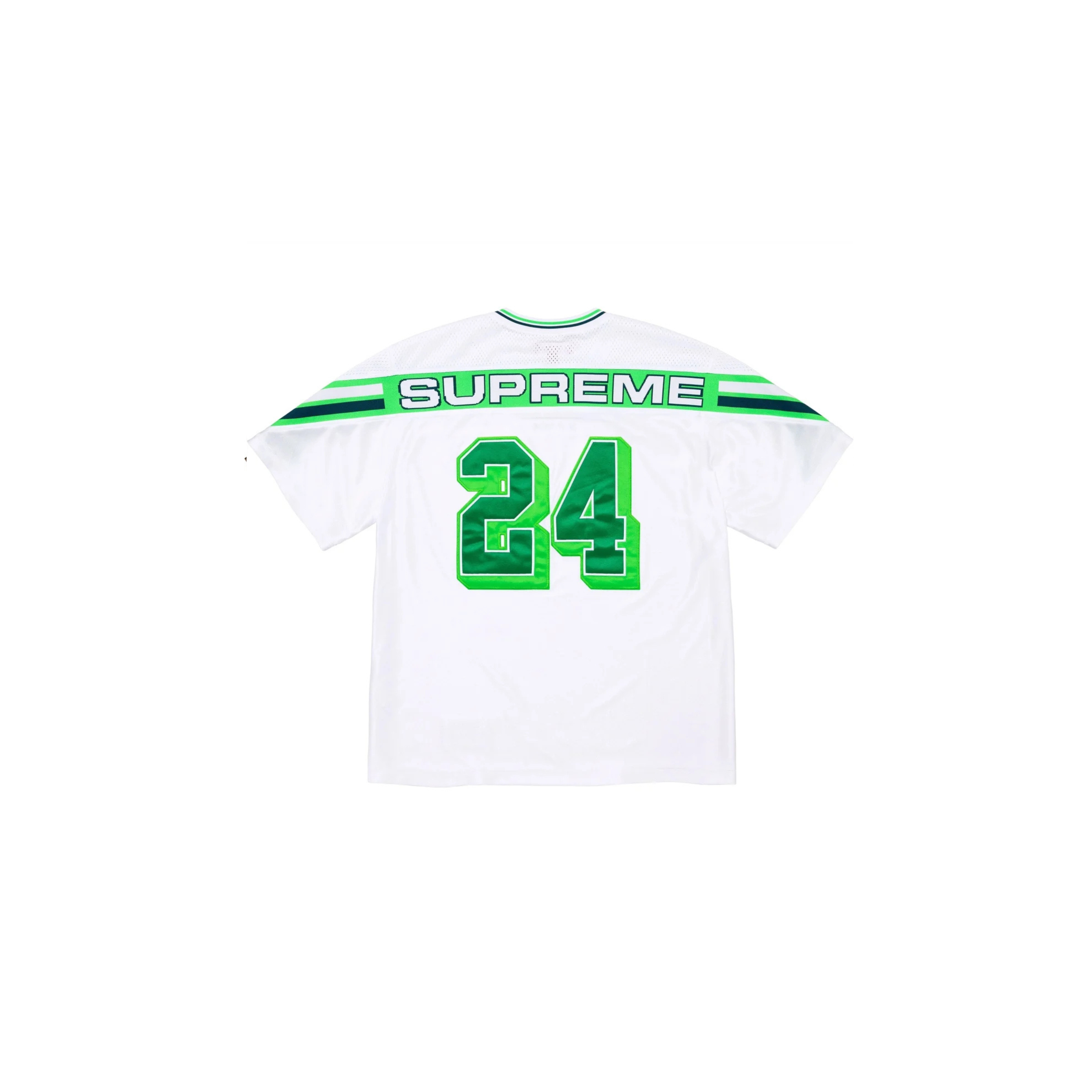 Supreme Jacquard Rib Football Jersey White