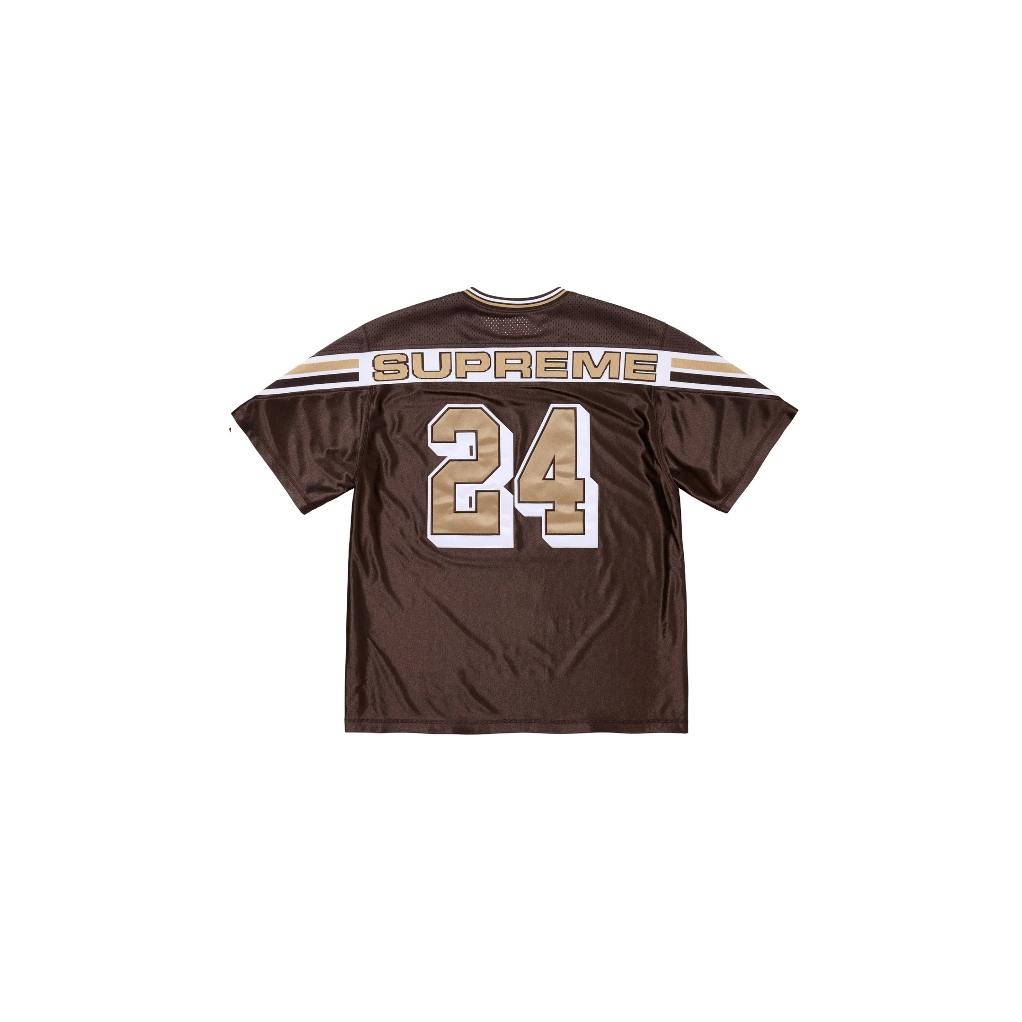 Supreme Jacquard Rib Football Jersey Brown