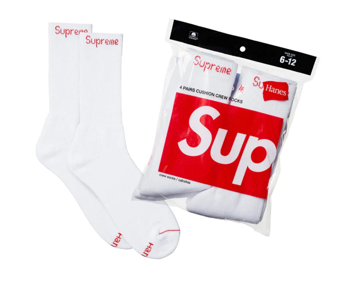 Supreme Socks White