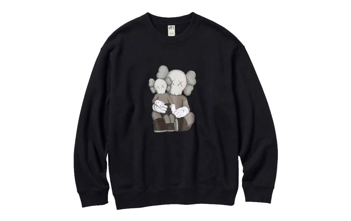 Kaws x Uniqlo Crewneck Black