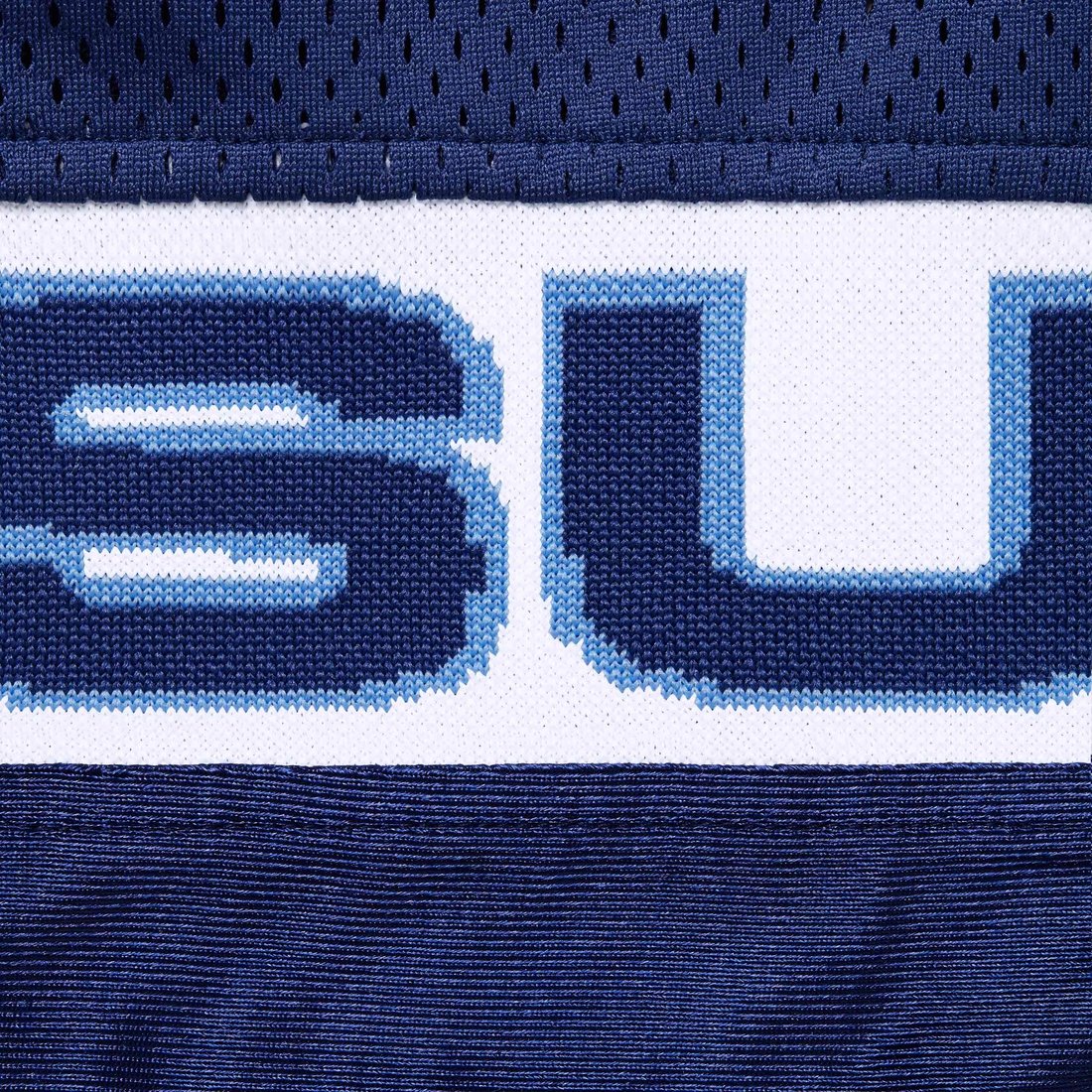 Supreme Jacquard Rib Football Jersey Blu Navy