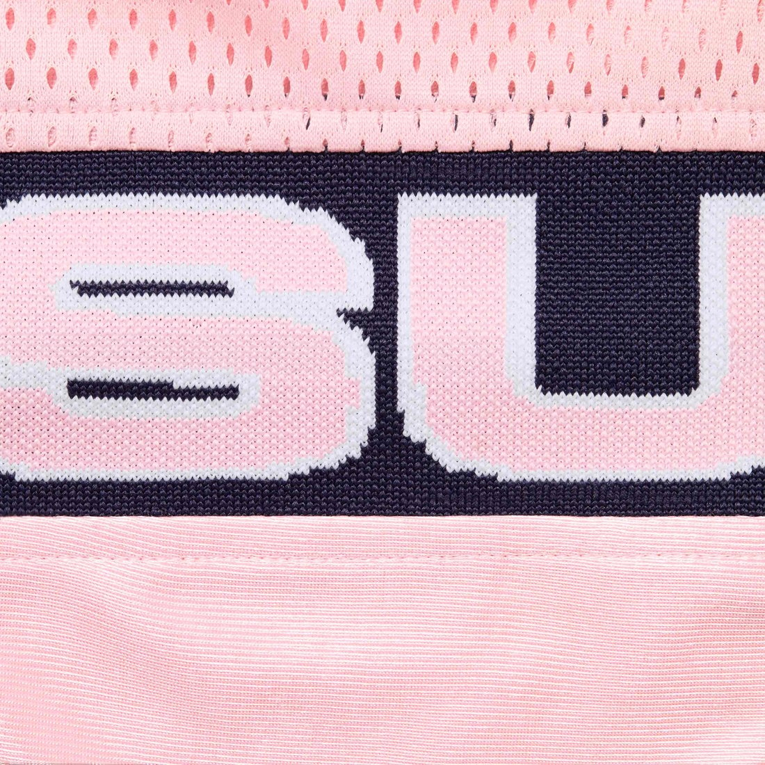 Supreme Jacquard Rib Football Jersey Pink